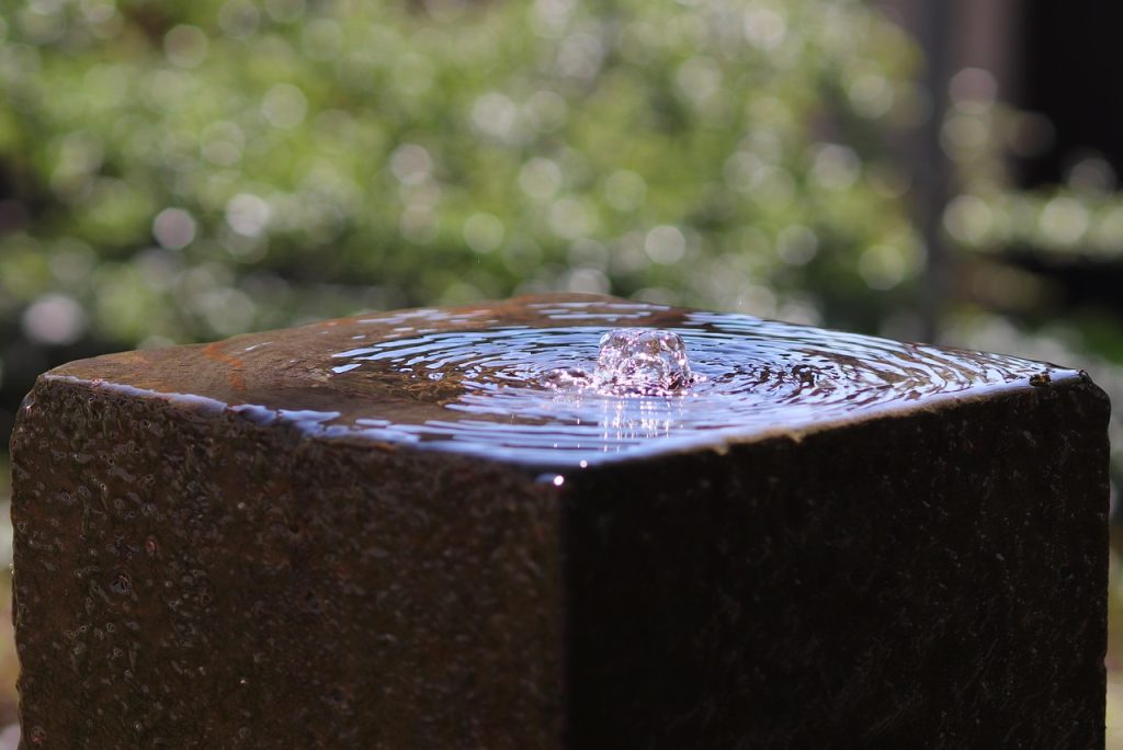 Water feature, fountain, gush — Use A Printable PDF Template to Make Customizable Check Stubs in Minutes